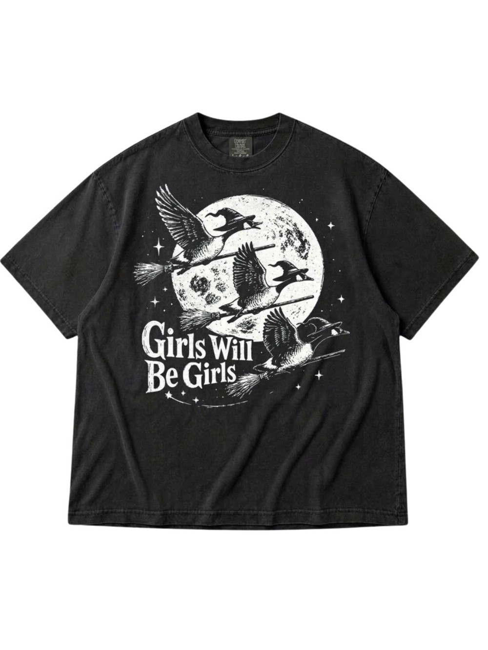 Comfort Colors Black 'Girls Will Be Girls' Graphic Tee